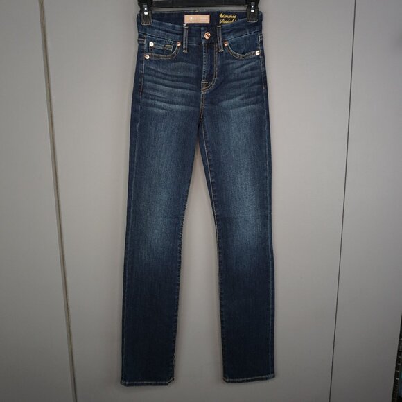 New 7 for all Mankind Kimmie Straight leg B(air) jeans size 23 - Picture 3 of 15